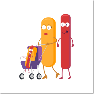 Hot Dog Family Posters and Art